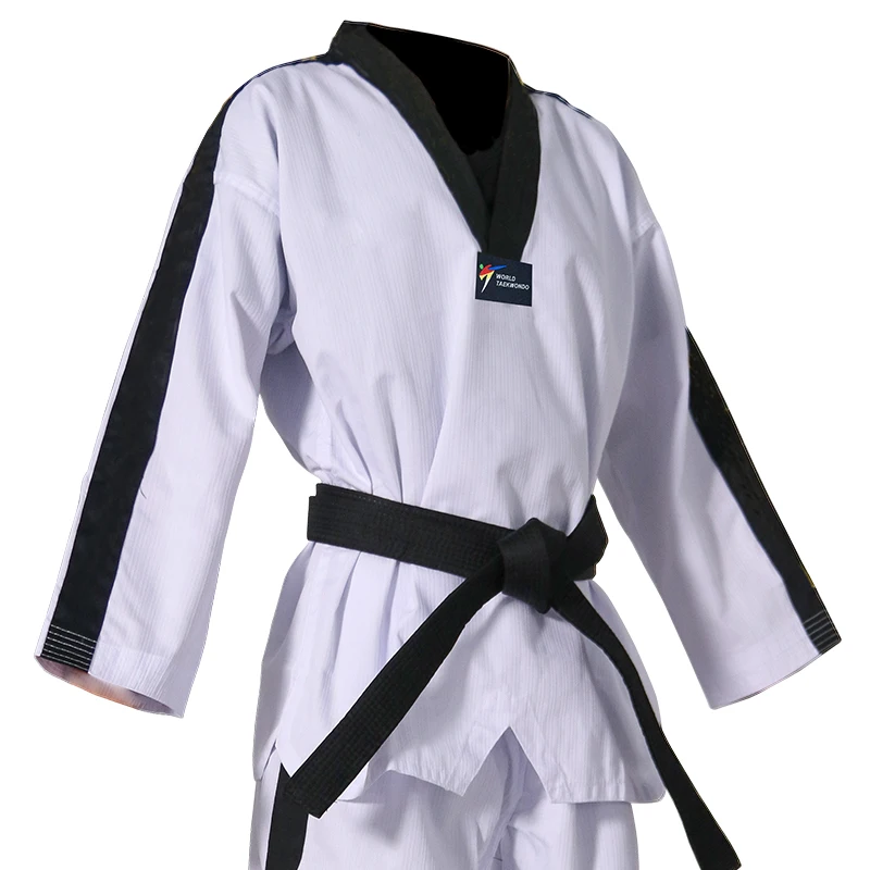 Playwell Martial Arts Kung Fu Mix Uniform White Jacket W/Black Trousers 