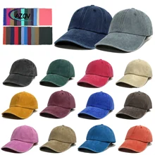 Wholesale 6 Panel Blank Distressed Hat Custom Washed Baseball Cap Logo Embroidery Retro Vintage Cotton Dad Hat Sports Cap Gorras