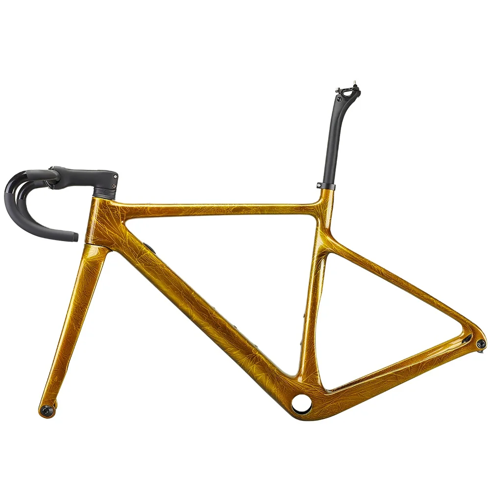 700c Thru Axle Carbon Fiber Road Bike Frame - Disc Brake