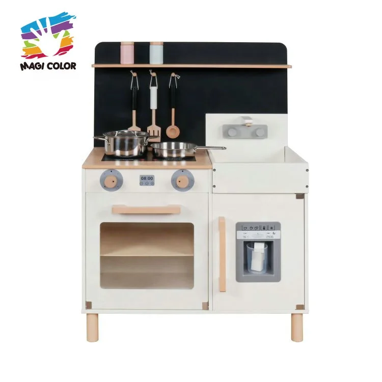 New Released Cooking Game Simulation Wooden Kitchen Set Toy for Kids W10C547C