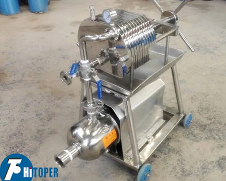 Roller Equipped Movable Mini Filter Press,Full Stainless Steel Plate-Frame Filter