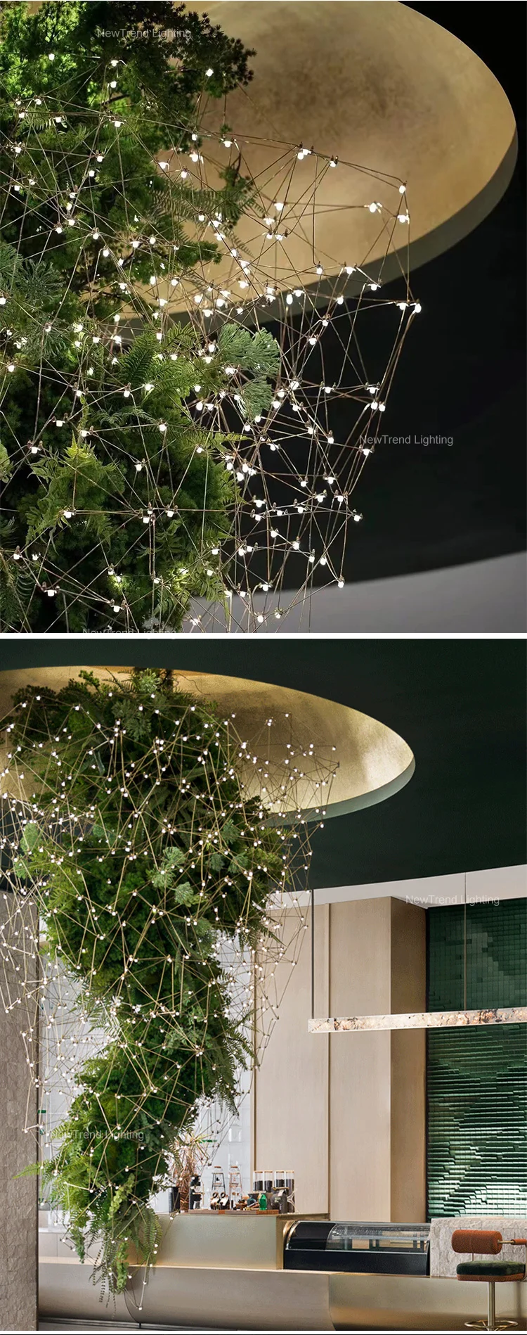 cpl 262 custom indoor landscape decoration lighting nature inspired lamp tree shape led chandelier-2