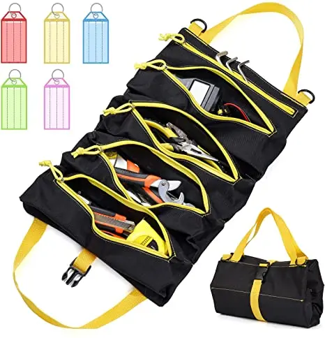 Multifunction Tools Roll Up Bag Portable Waterproof Tool Storage Pouch Organizer 