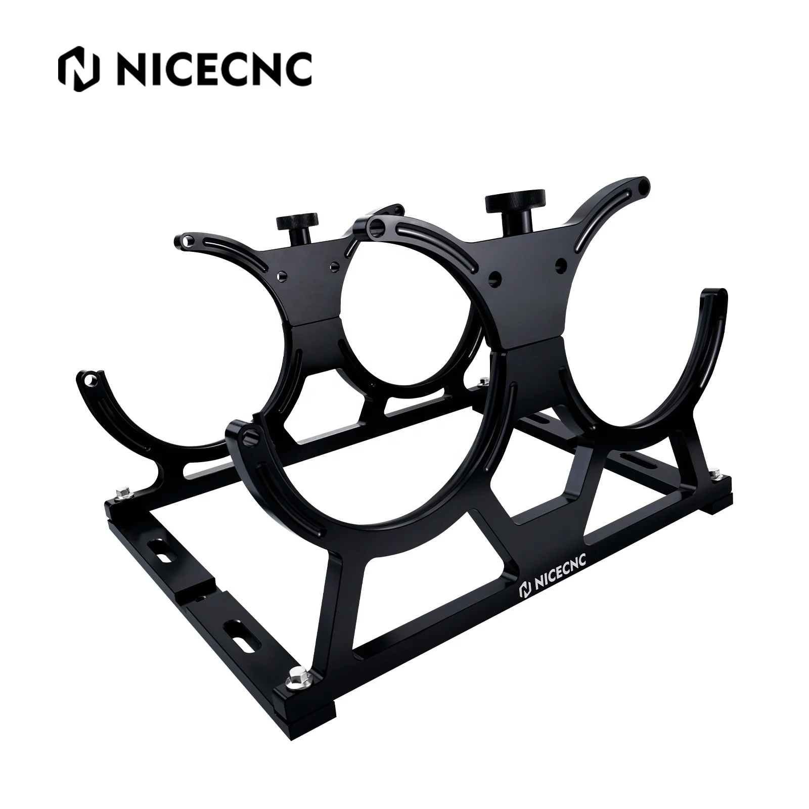 Nicecnc Billet Aluminum 7'' Dual Nitrous Bottle Bracket For 1015lb