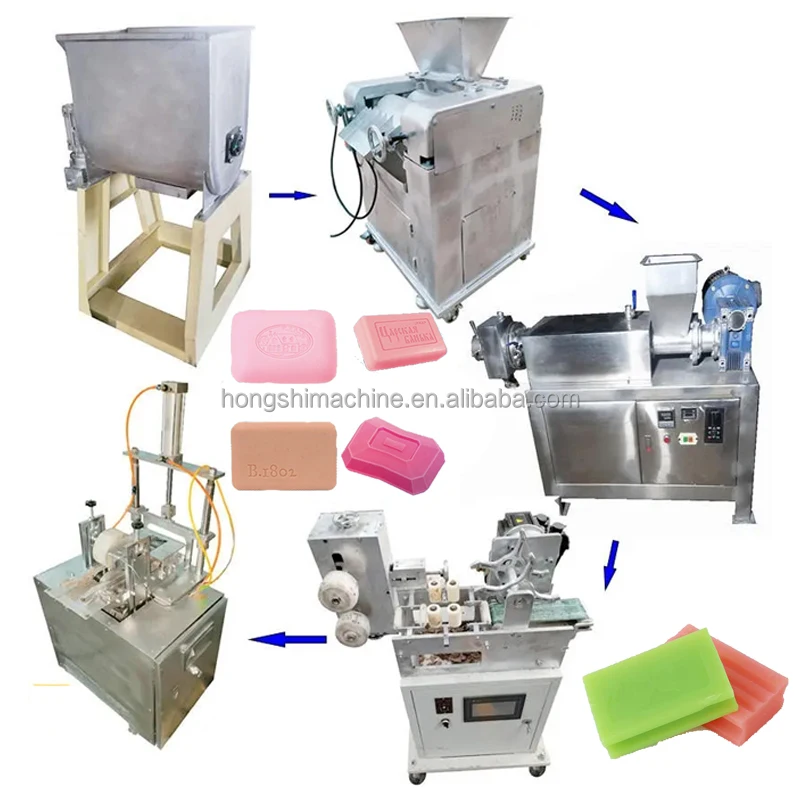 Laundry Bar Soap Making Machine Automatic Washing Machine Soap Plodder