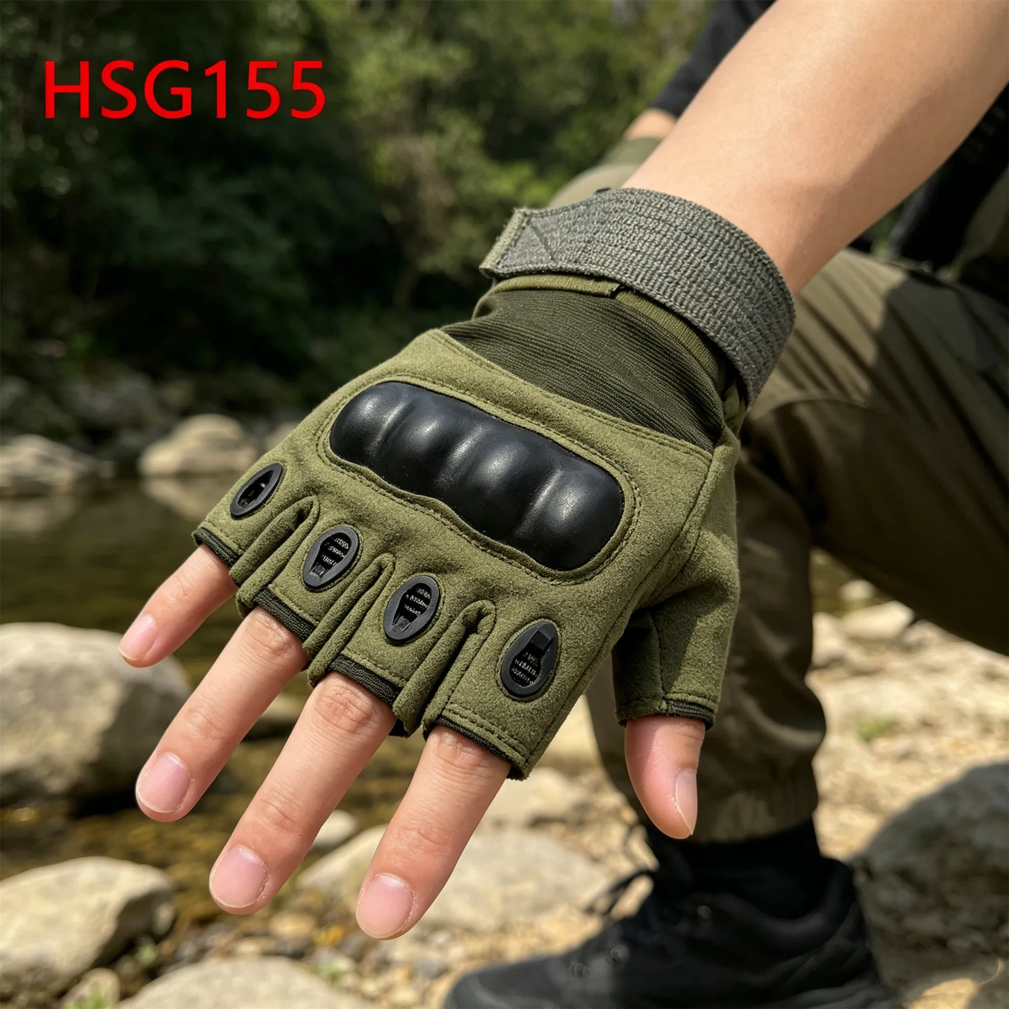ZYF,Physical Training Secure Fit Green/coyote Color Tactical Gear Gloves Reinforced Thumb Outdoor Combat Gloves for Sale HSG155