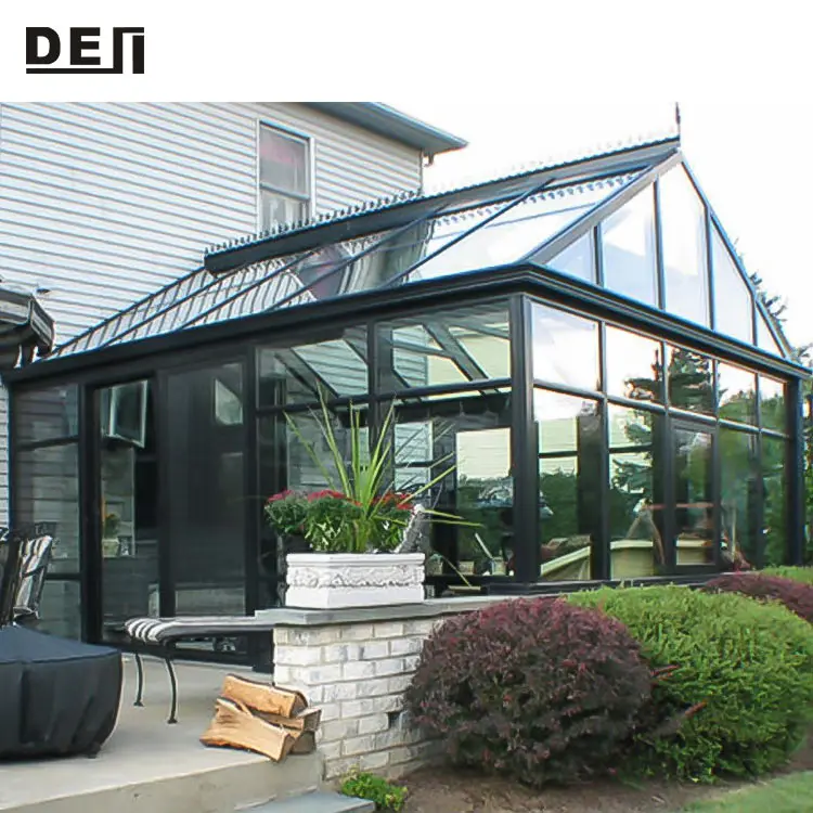 Modern design Outdoor Aluminum glass garden house Balcony Sunroom