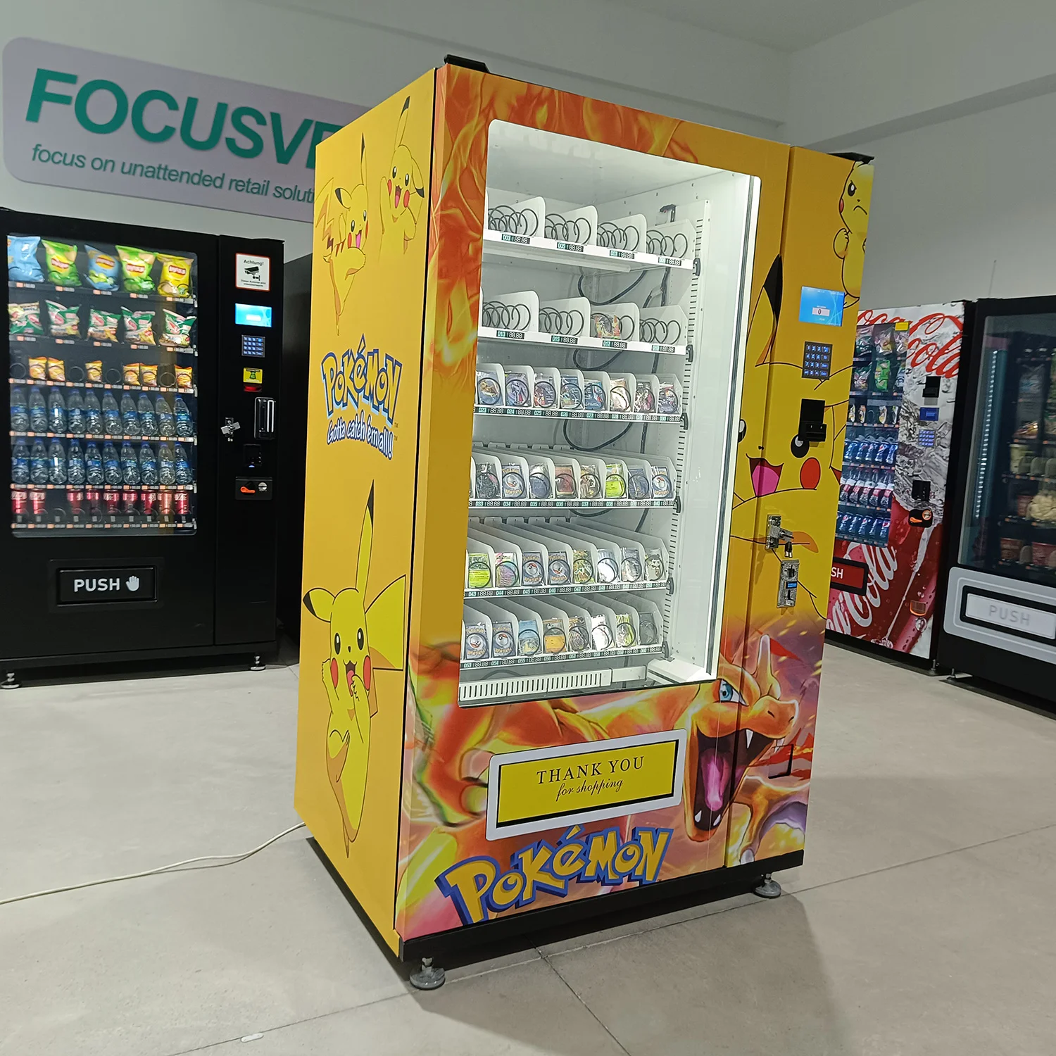 Pokemoned Anime Cards Game Card Vending Machine - QR Code Payment Pokemoned Anime Cards Game Card Vending Machine - QR Code Payment