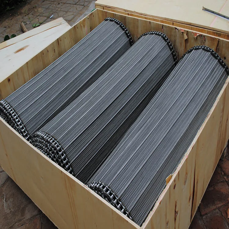 Stainless Steel Freezer Spiral Wire Mesh Conveyor Belt Used For Spiral