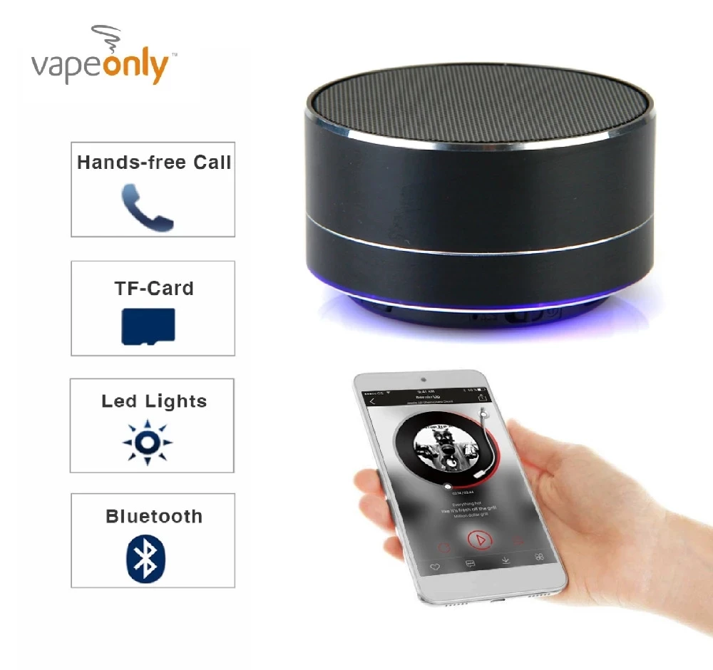 Portable Wireless A10 Speaker Stereo Soundbox With Hands-Free Microphone/ Tf Card Music Playing/ Volume Control - ANKUX.COM
