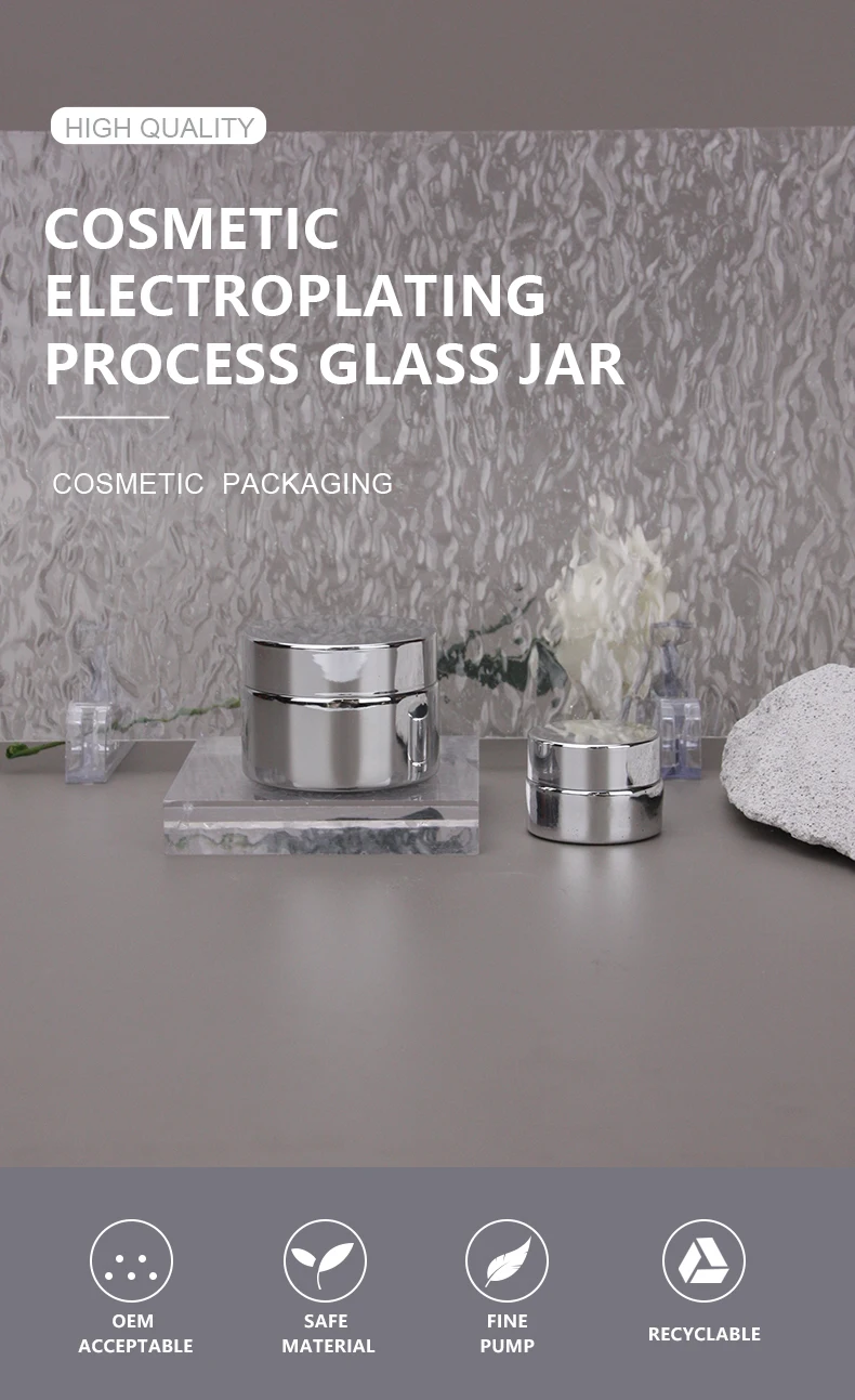 Luxury Skincare Body Packaging Empty Container 5g 30g Electroplating ...