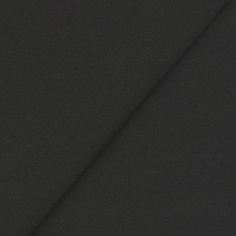 Breathable Knitted Interlock Fabric, Solid 100% Polyester Pique Fabrics for Sportswear 190 GSM/ manufacture