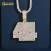 Gold Silver Pendant no chain
