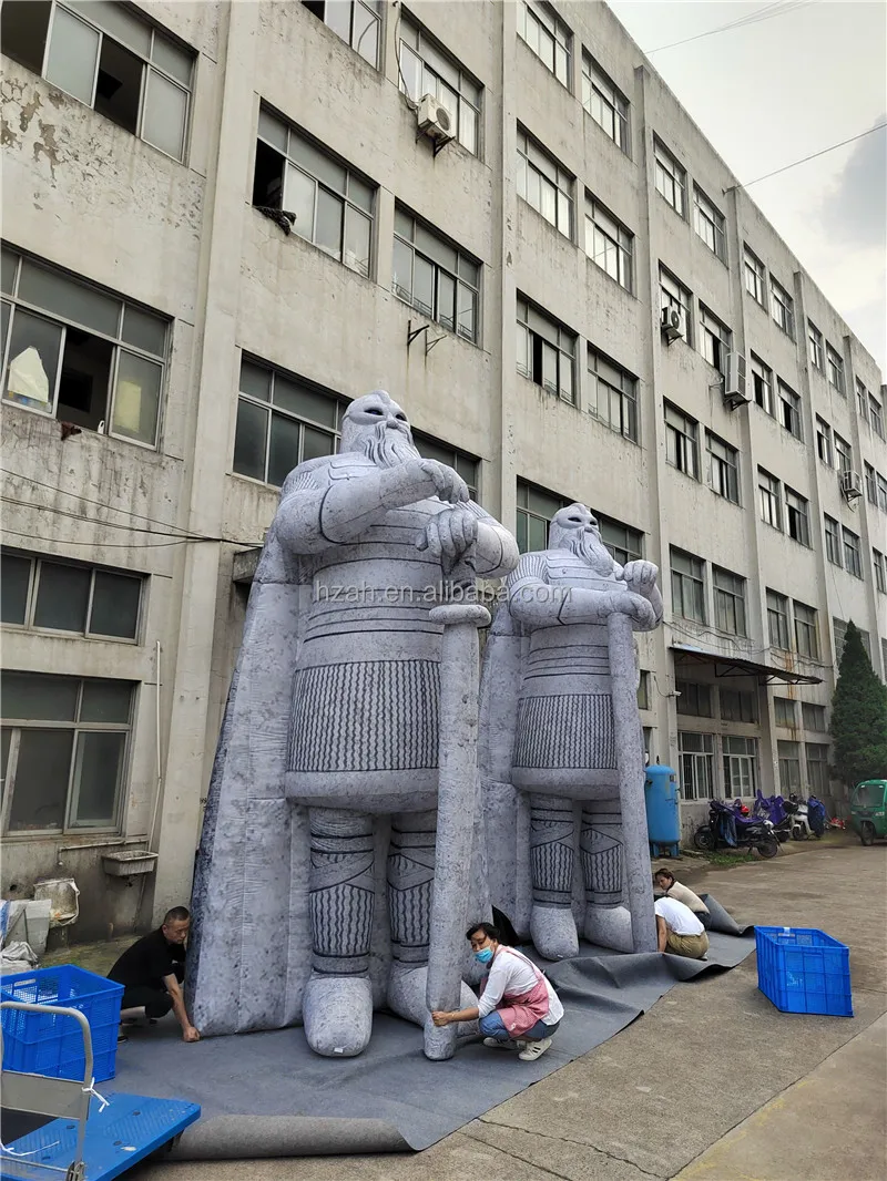 Giant Stone Statue Inflatable Soldier Model for Outdoor Advertising