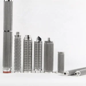 New 1 Micron and 5 Micron Sintered Porous Stainless Steel Filter Elements SS 304/SS 316L Cartridge Filter