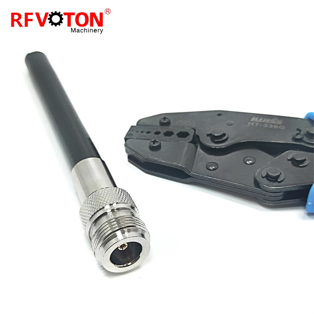 50 Ohm N Type Female Jack Crimp Solder Pin Connector for LMR-400 KSR-400 LMR400 RG8 RG213 RG214 Cable RF Coax Coaxial Connectors