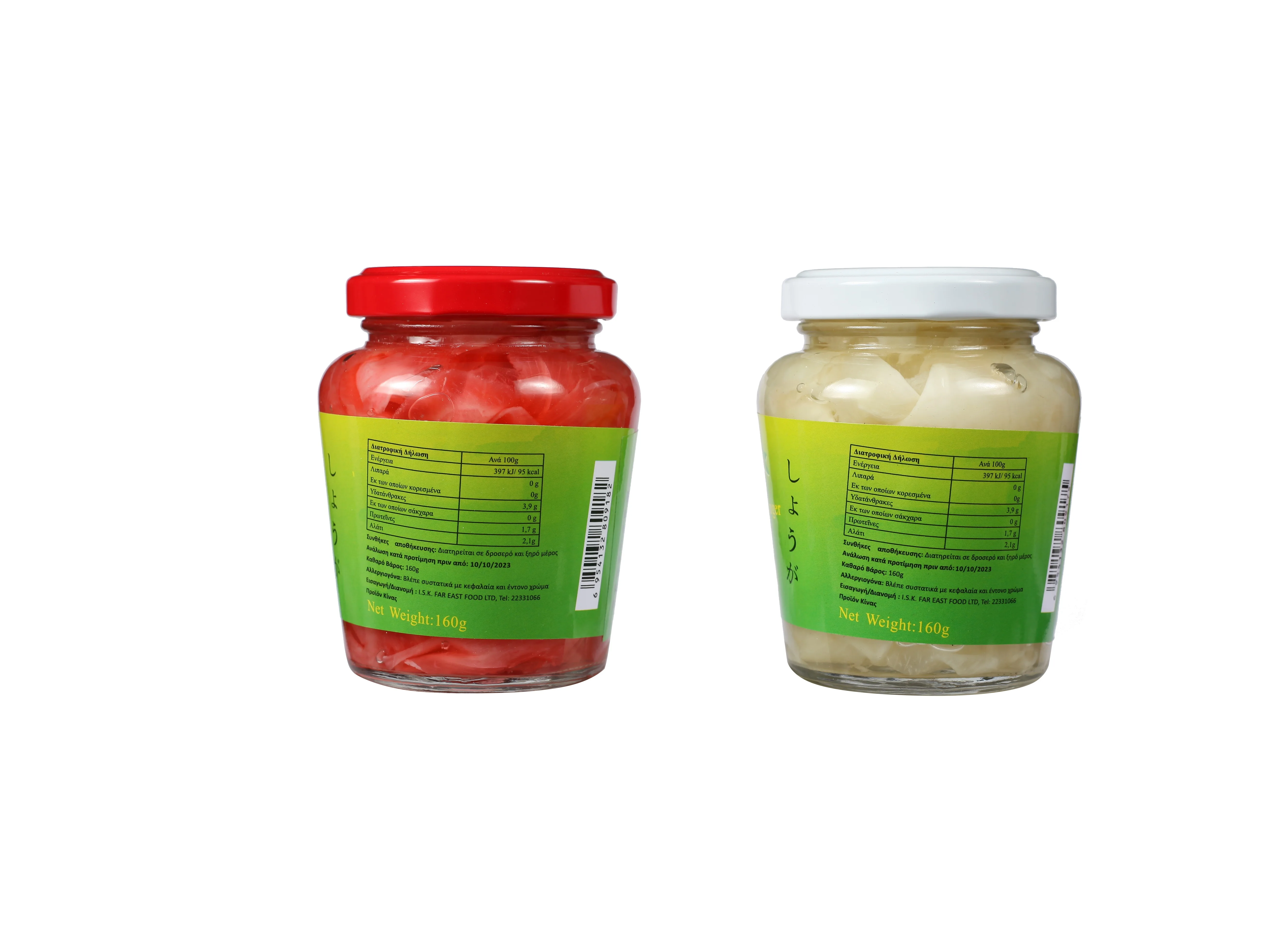 Wholesale Chinese Pickled Vegetables Commonly Used in Japanese Cuisine Kimchi Productionwithe and pink  Pickled Sushi Ginger
