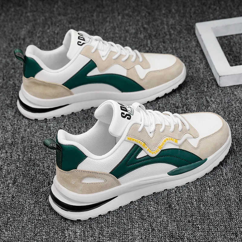 Men's Summer Breathable 2024 New White Shoes Trend All Sports Leisure Running Shoes