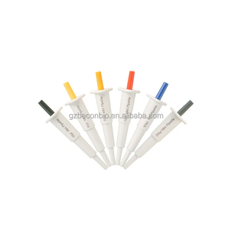 Laboratory Colored Quantitative Mini Pipette For 200ul Pipette Tips ...