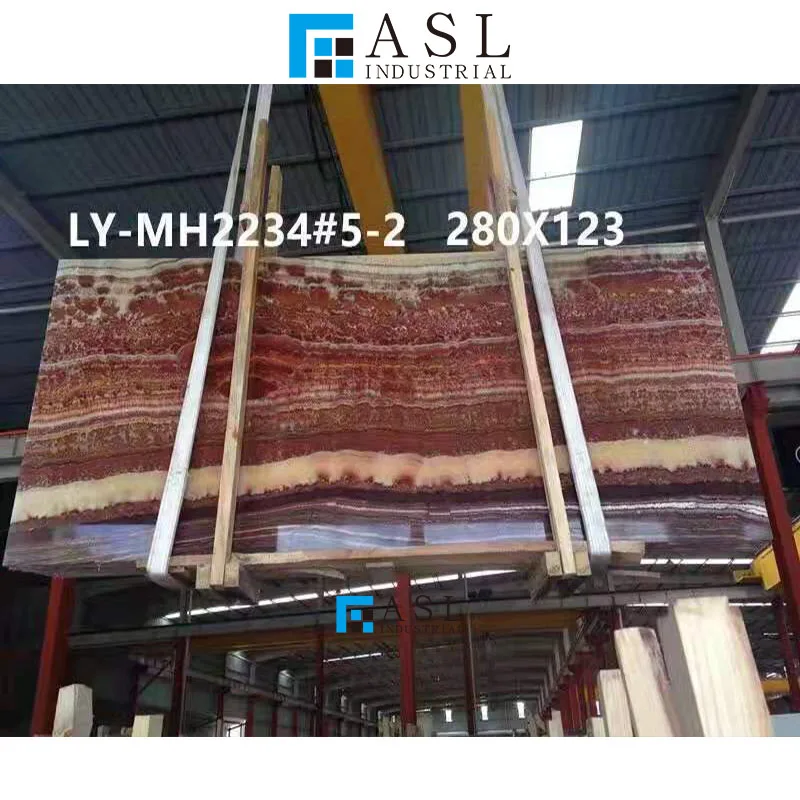 Red dragon onyx book end wall onyx marble slab transparent onice wall cladding designs custom thickness book match onyx