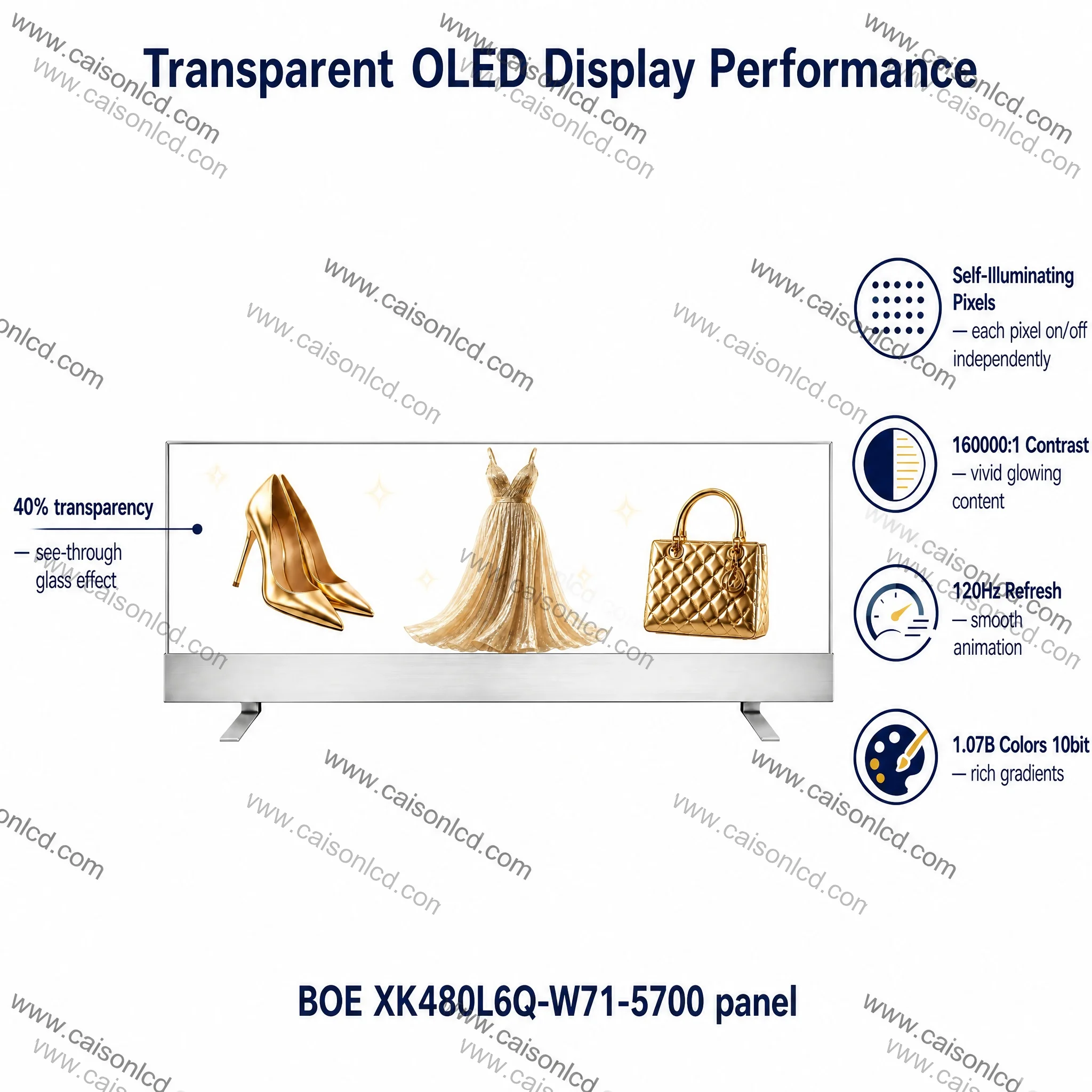product 49 inch transparent xb493dqd wh0 amoled display 1920wrgb540 resolution active size 1206528339336 mm 120hz digital signage249-3