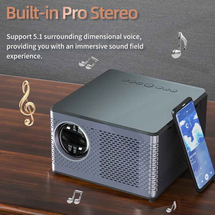 Global Version Projetor Full HD Wifi Home Theater Movie Video Projector Android Portable Projector