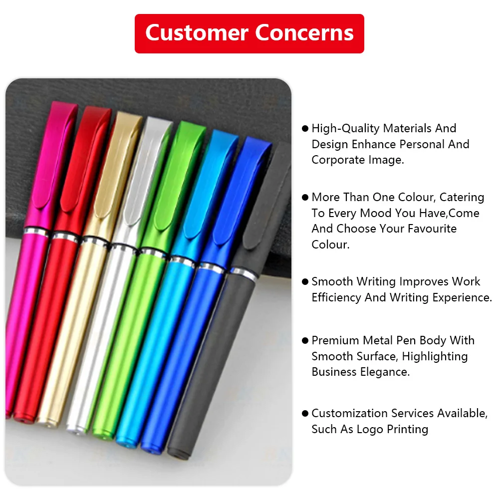 Multicoloured Gel Ink Pens For Stationery Set With Custom Logo_voghion.com
