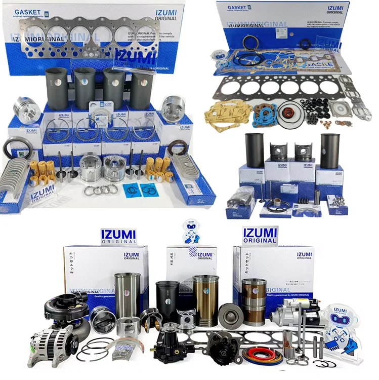 IZUMI ORIGINAL 6D95 6D95A S6D95 Overhaul Rebuild Kit Diesel Engine Parts For KOMATSU