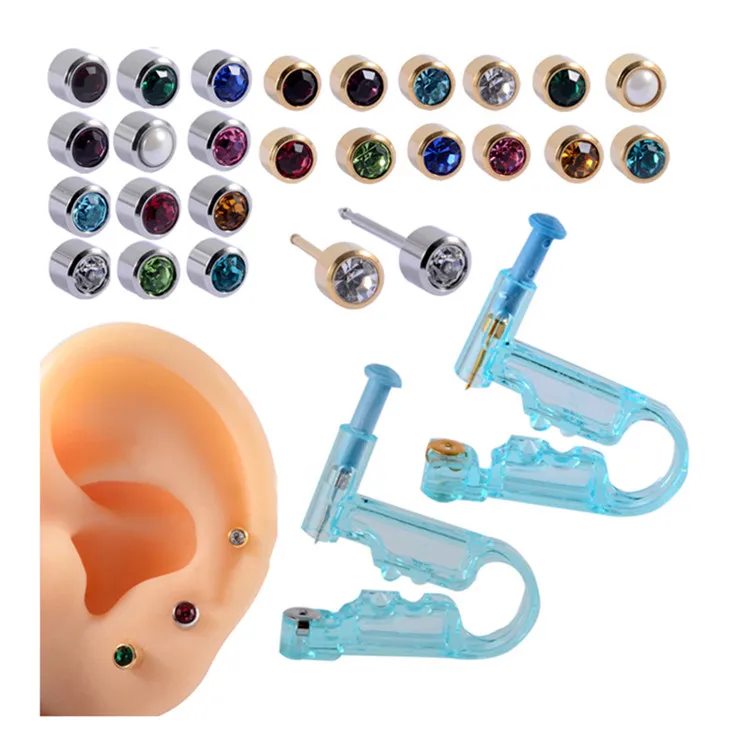 Ear Piercing Unit, Ear Earrings Gun, Set Piercing Kit, Piercing Gun