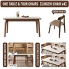 16m dining table + 4 ganoderma chairs