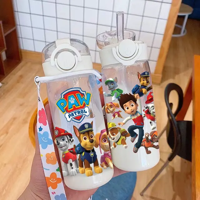 Cartoon Character Design Cute Portable Cup High Temperatures Resistant Water Bottle Dog Pattern Outdoor Plastic Water Cup