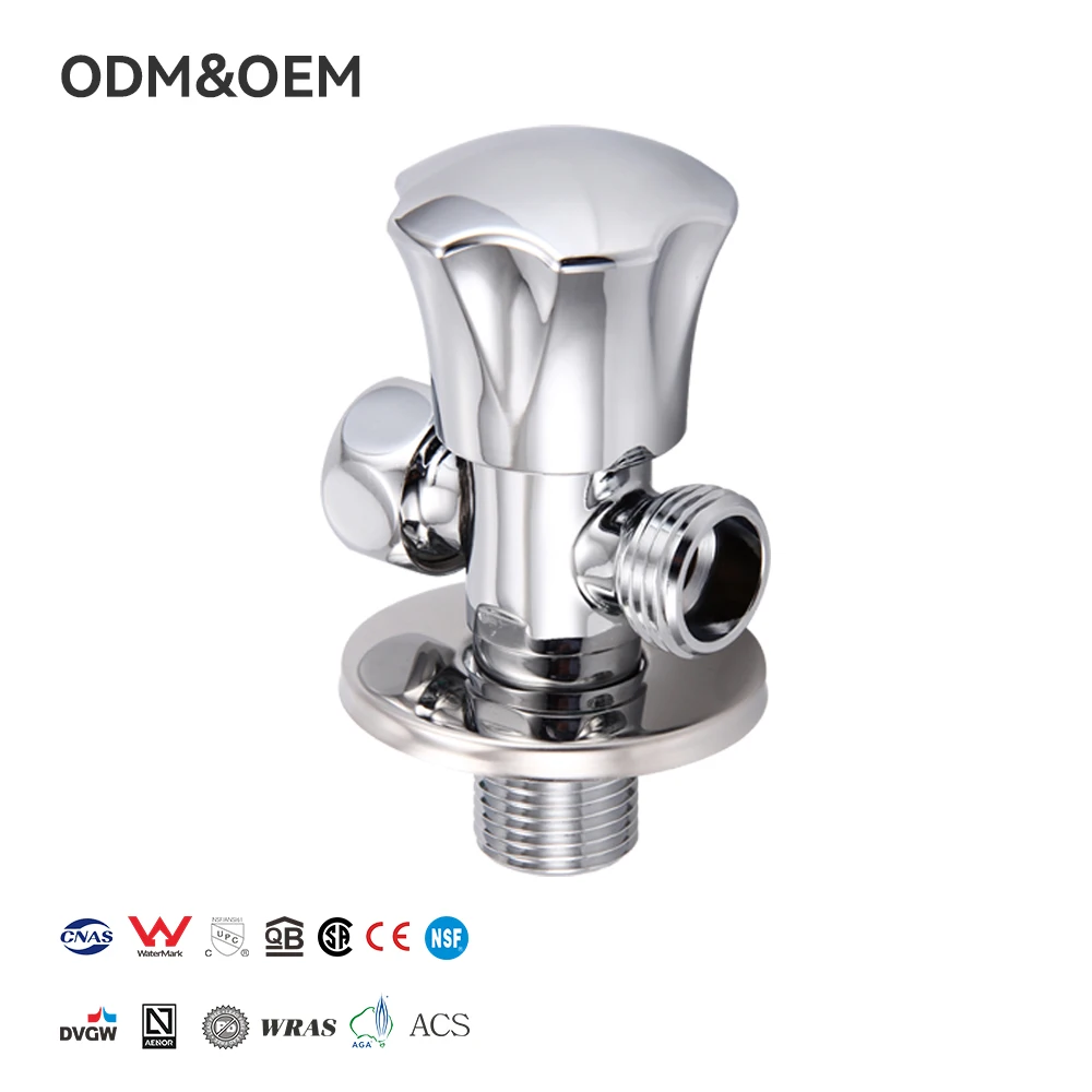 Válvula de ángulo de latón, una entrada y dos salidas, válvula distribuidora de agua, puede conectar manguera de lavadora e inodoro