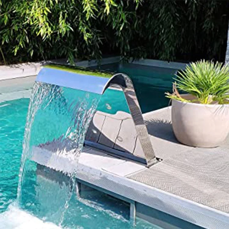 Искусственный бассейн из нержавеющей стали светодиодный Водопад