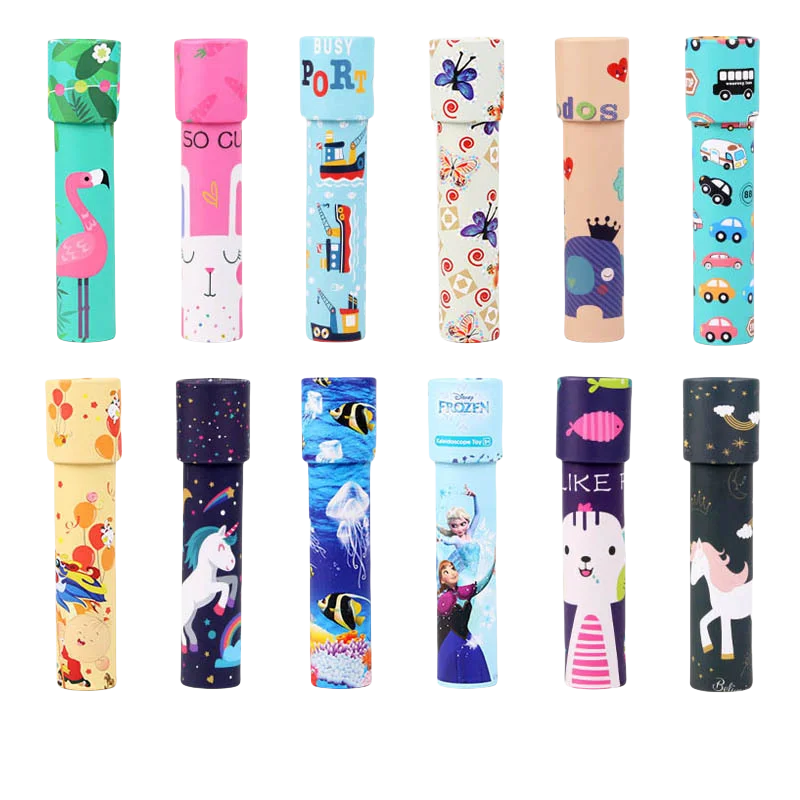 Красочный вращающийся бумажный калейдоскоп игрушка рекламный подарок на день рождения для детей