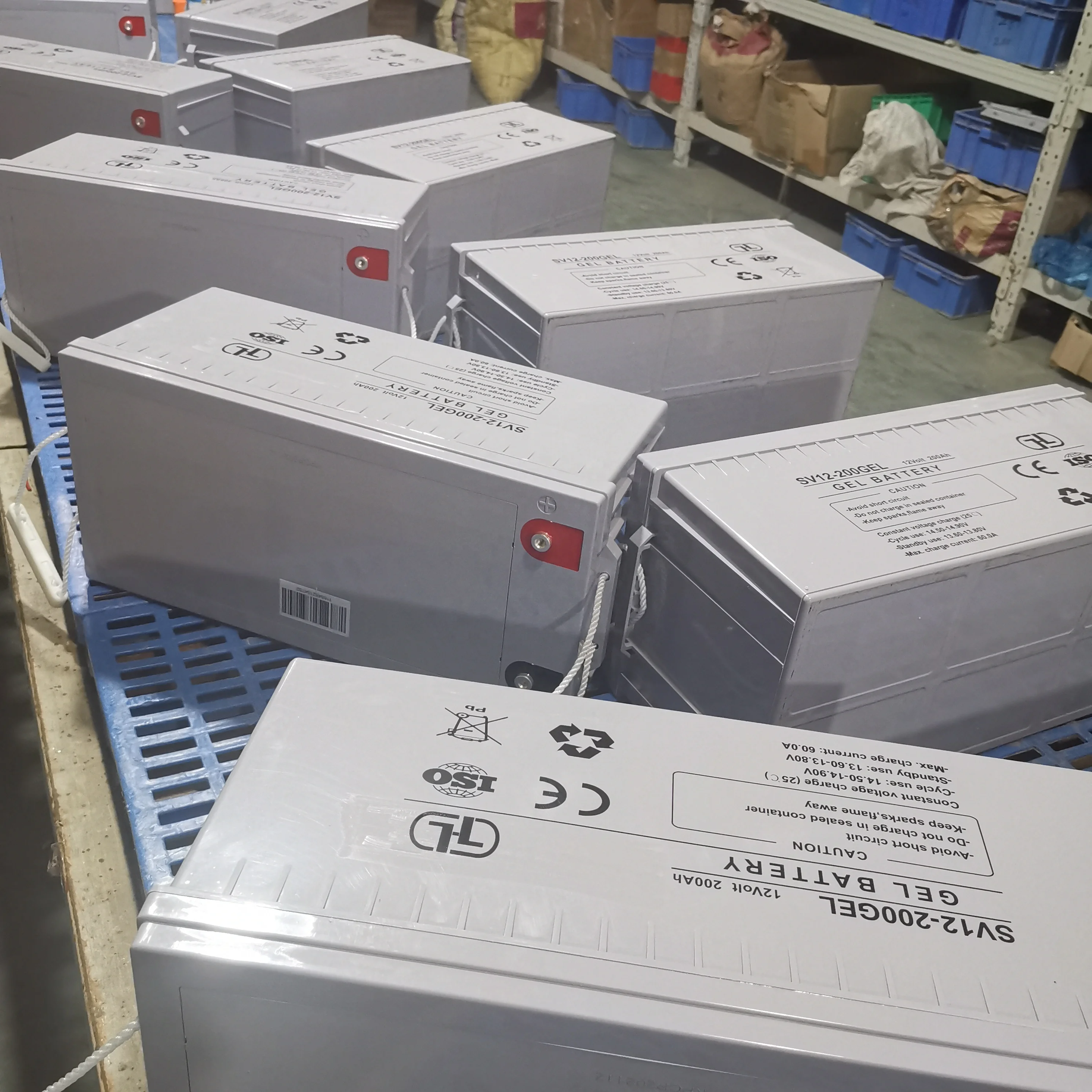 Solar Deep Cycle Gel Lead Acid Batteries 12V 200Ah 250Ah 300Ah for 3000 Life Circle