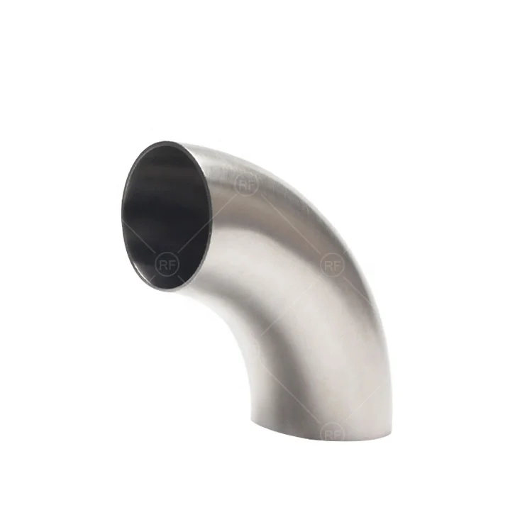 RF 2" SS304 SS316L 3A DIN ISO Sanitary Grade Welded 90 Degree Elbow of stainless steel pipe fit