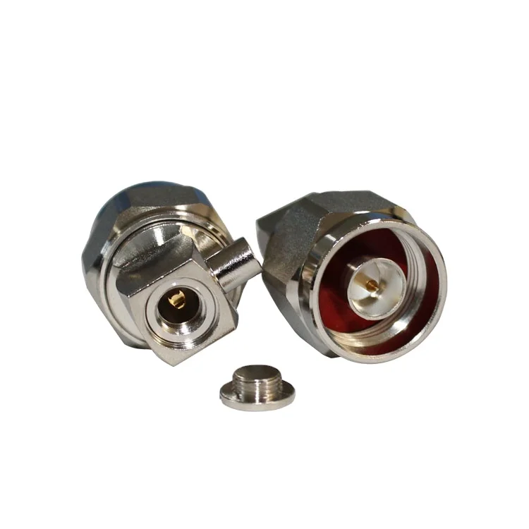 product manufacturer sales n jwb3 rf coaxial connector 50 ohm angle male n connector for rg402 rg141 wire-1
