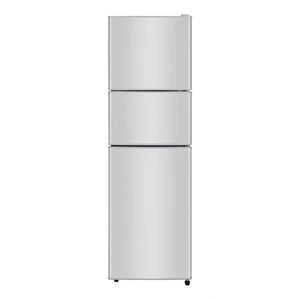 Small Household Three-Door Modern Style Electric Refrigerator 220v/50hz Compressor Stainless Steel Freestanding French