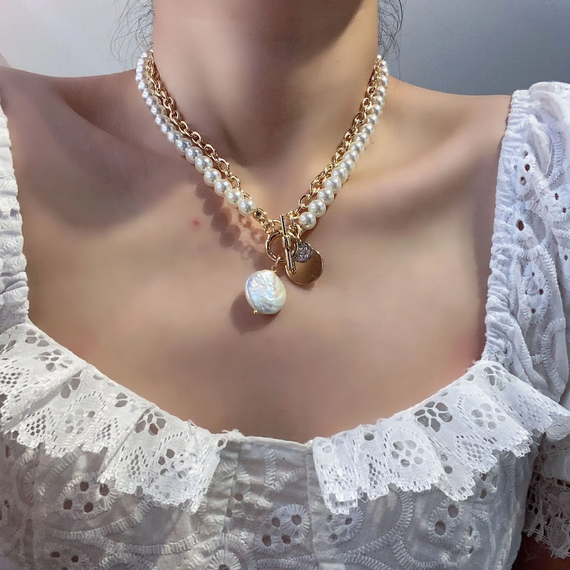 Multi Layer Pearl Necklace 