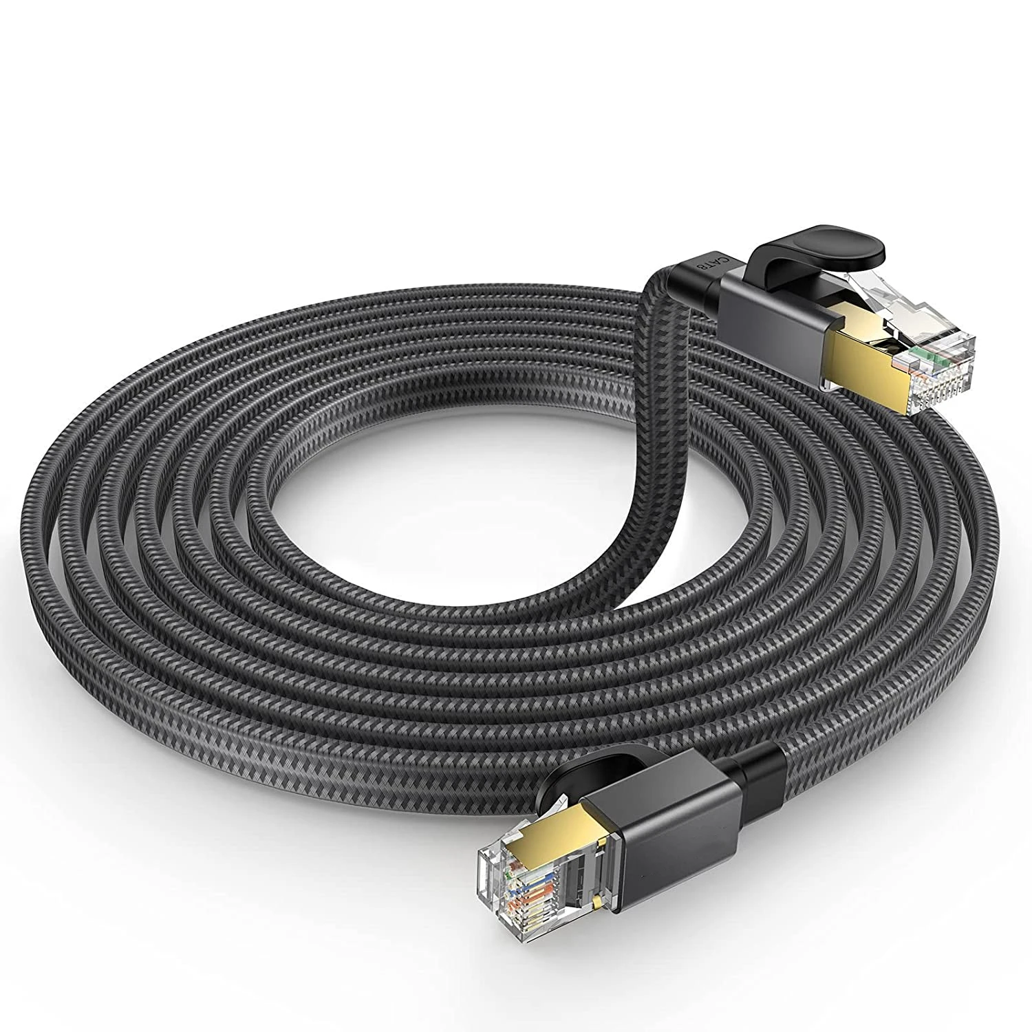 Cat 8 Cable 40gbps 2000mhz Faster Than Cat7/cat6/cat5e Flat
