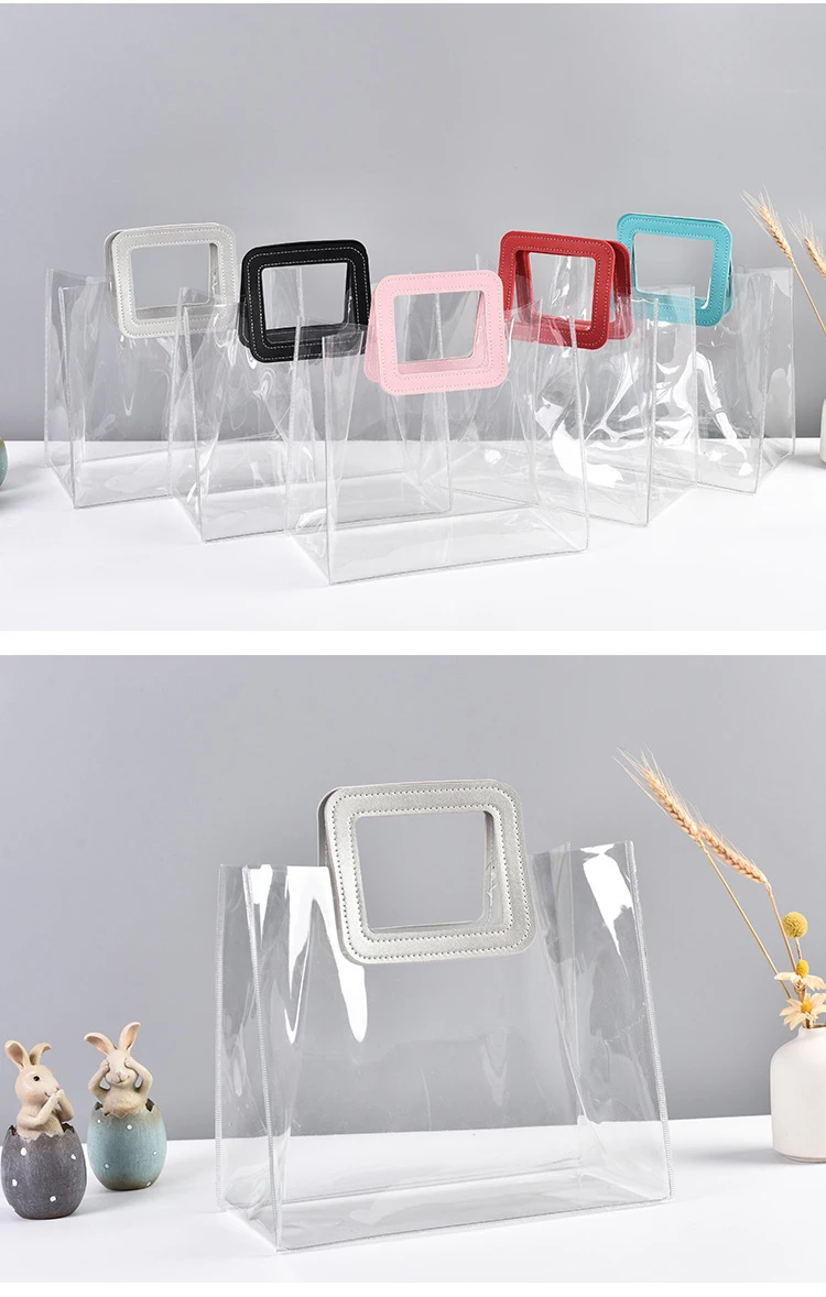Pvc Clear Plastic Packaging Pouch Waterproof Packaging Tote Travel ...