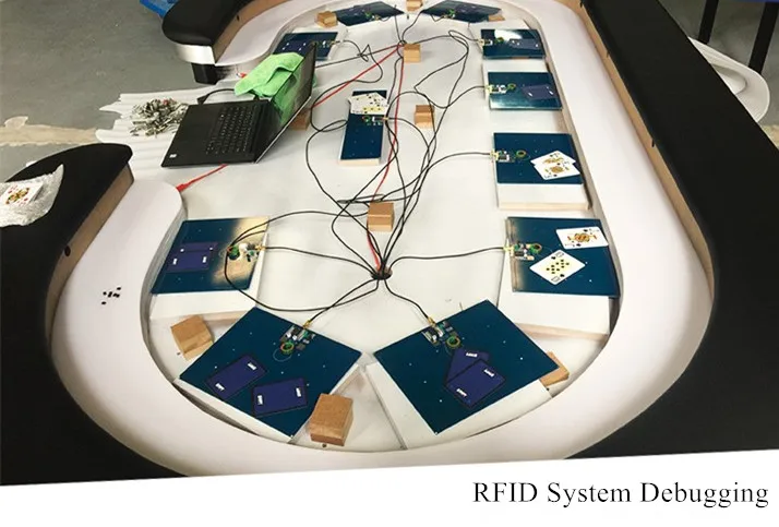 その他ギャンブル用品---プロ用ポーカーテーブル向けRFIDシステム