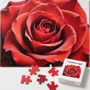 Factory High-Quality Custom Rose Flower Printing Jigsaw Puzzle 1000 Pieces Jigsaw Puzzles for Boys