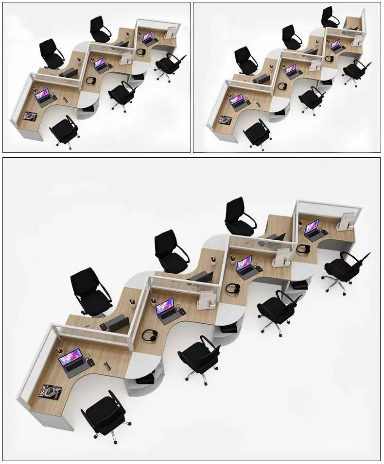 Modern Creative Office Desks Staff Cubicle Workstation Coworking Office