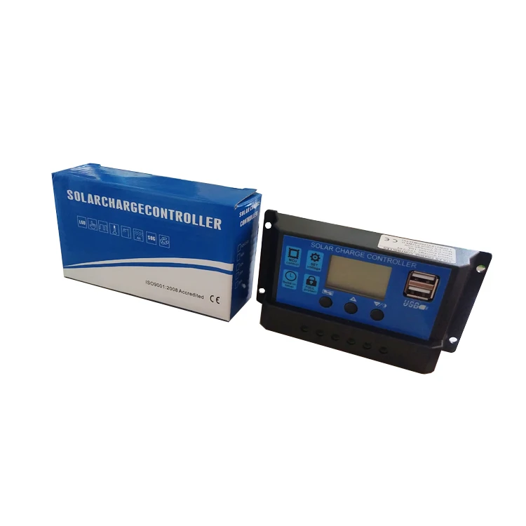 48v Mppt Charge Controller 45a 60a Solar 40a Lcd Display PWM Solar Charge Controller