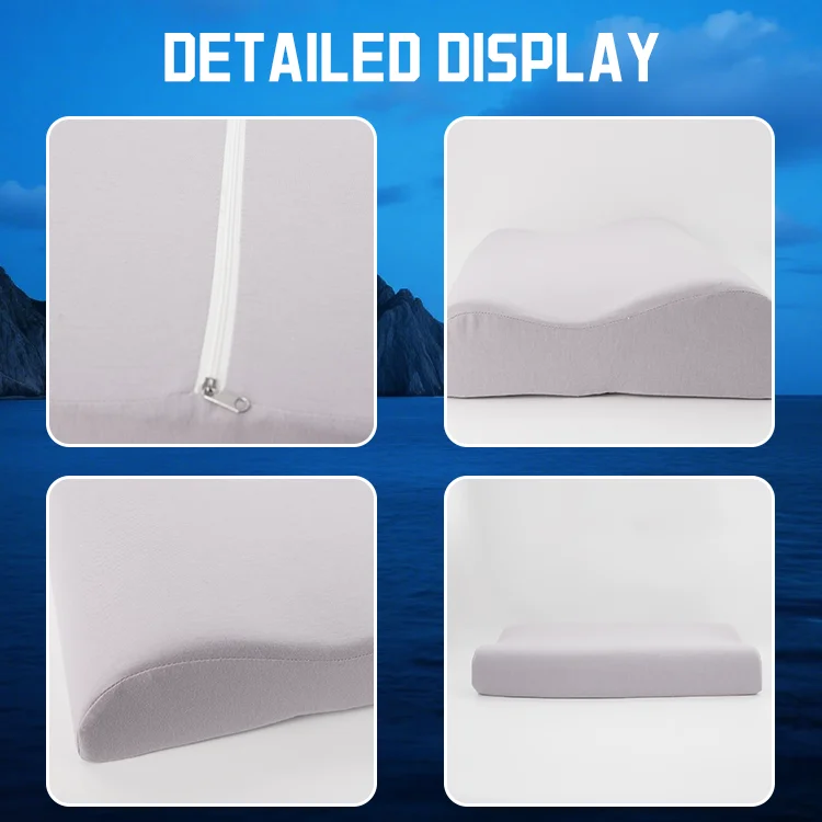 Hot-Selling Factory Direct Memory Foam Neck Pillows Soft Rectangular Home Use Washable Removable Bed Pillow for Hotels