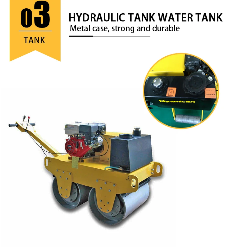 High Quality Compactor Machine Road Roller 1 2 3 4Ton Vibratory Compactor Asphalt Road Roller Construction Machine supplier