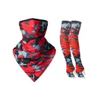 Silk Sleeves Neck Gaiter Dust UV-Protection Bandanas Headscarf With Ear Strap Filter And Cooling Athletic Ice Silk Pop Arm Sleeves