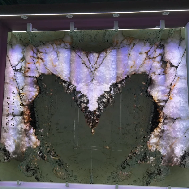 product alpinus super crystal quartzite slab price backlight exotic stone wall design-2