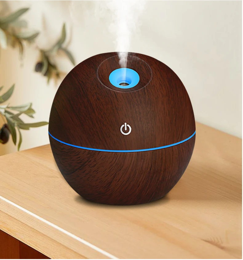 2024 Innovative Fragrance Usb Humidifier Healthy Aromatherapy Wood Grain Home Ultrasonic air Humidifier Essential Oil Diffuser